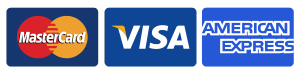 Credit Cards Accepted Visa Mastercard and Amex